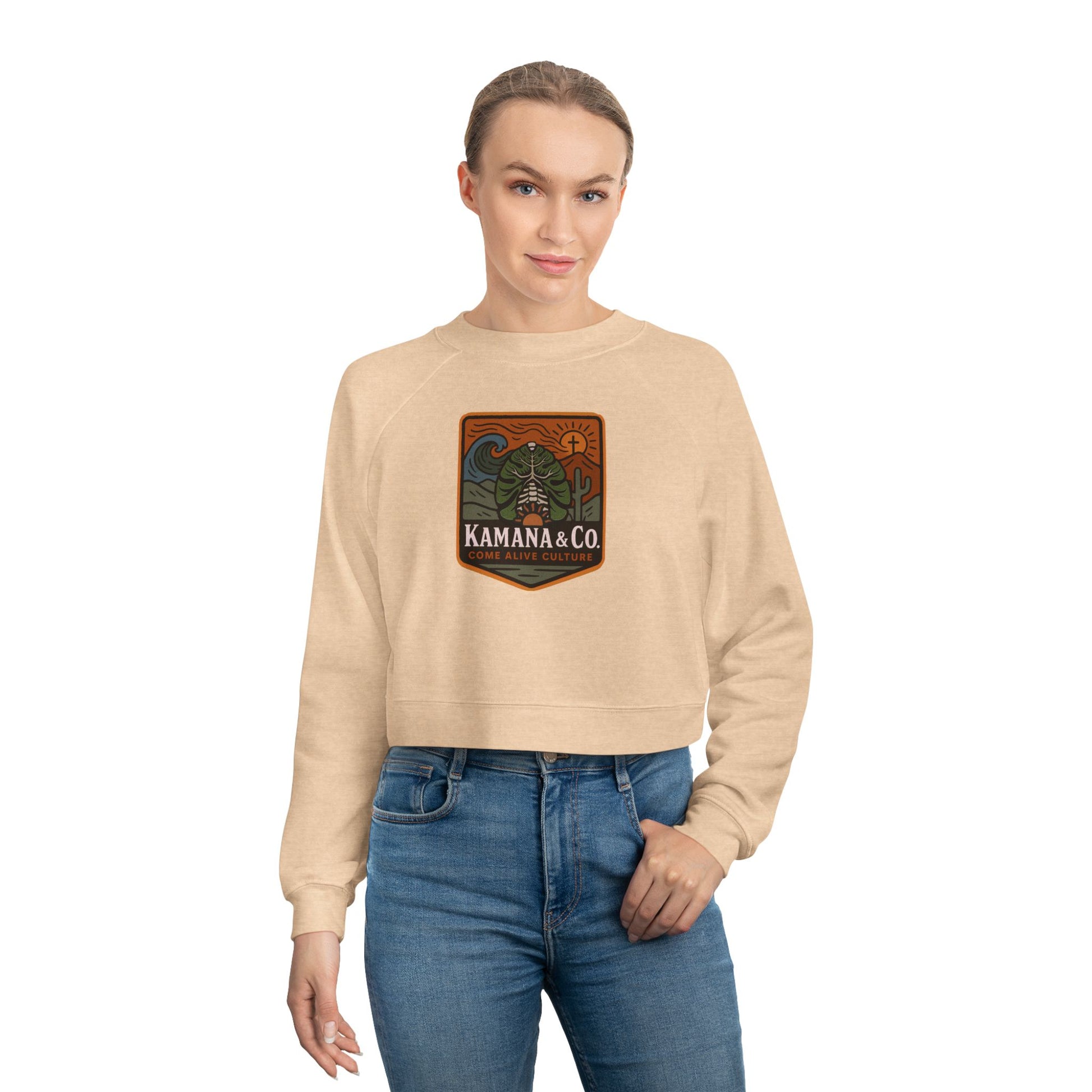Women's Cropped Fleece Pullover